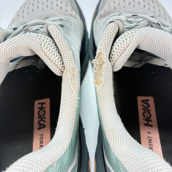 Hoka Torrent 3 Gray Green Trail Running Shoes Sneakers 1127915 HMSP Womens Sz 9B - Picture 7 of 12